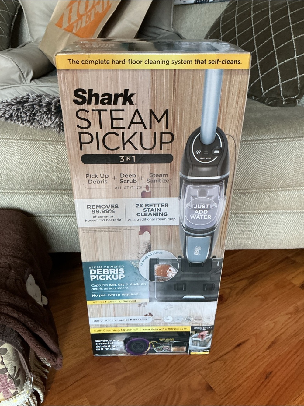 Steam Pickup 3-in-1 Steam Cleaner - Gray/Black